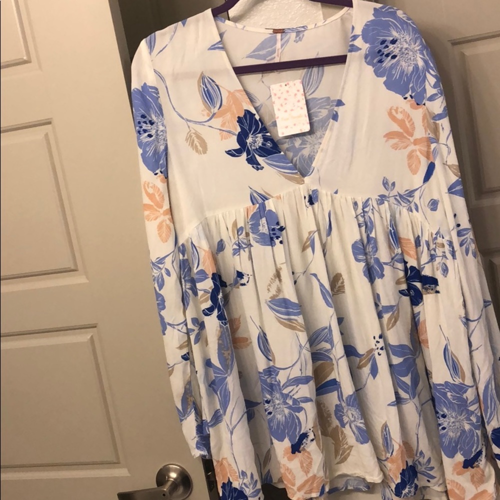 Free people flowy long sleeve top